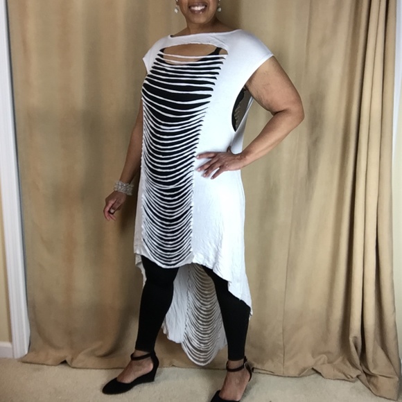 NWT Sleeveless Hi-Lo Dress w/ Slash Detail size 3X - Picture 8 of 16